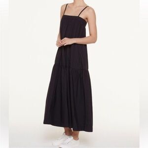 NWT Fordays Organic Cotton Black Poplin Dress Medium